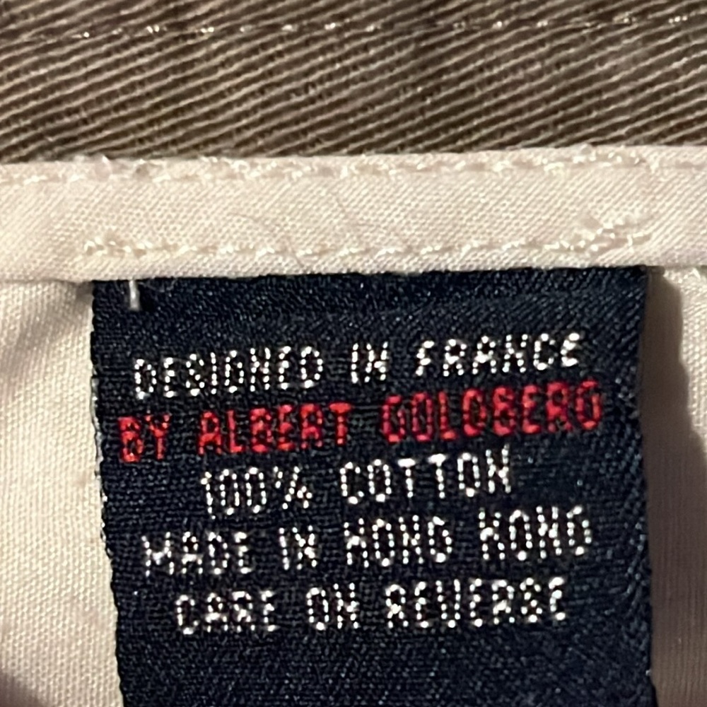 Facconable Pleated Front, Cuffed, Cotton Pants 33… - image 8